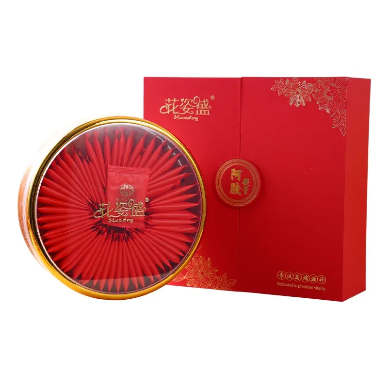 花姿盛阿胶凝膏礼盒包装展示