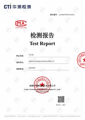 羊肚菌检测报告 — 第三方权威检测机构