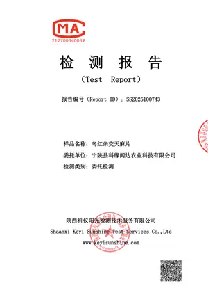 天麻检测报告 — 第三方权威检测机构