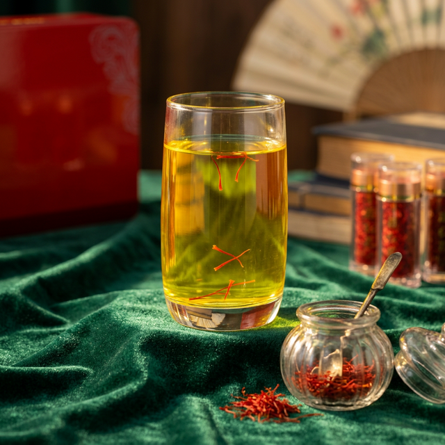 花姿盛伊朗头茬藏红花丝品质特写