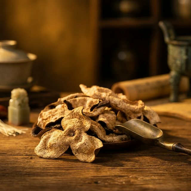 花姿盛新会双水镇原产陈皮干皮特写