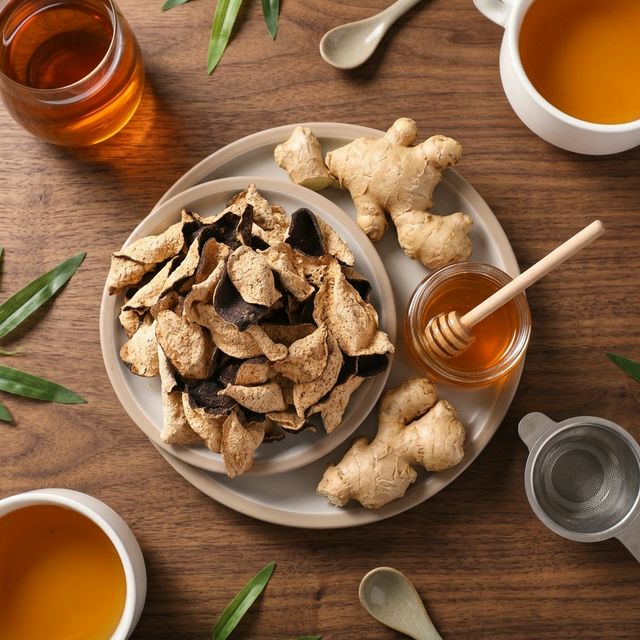 陈皮搭配蜂蜜生姜组合