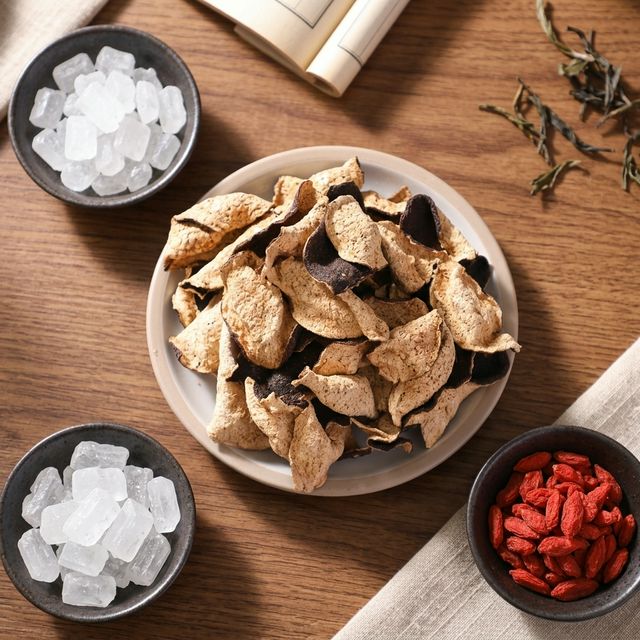陈皮搭配冰糖枸杞的养生组合