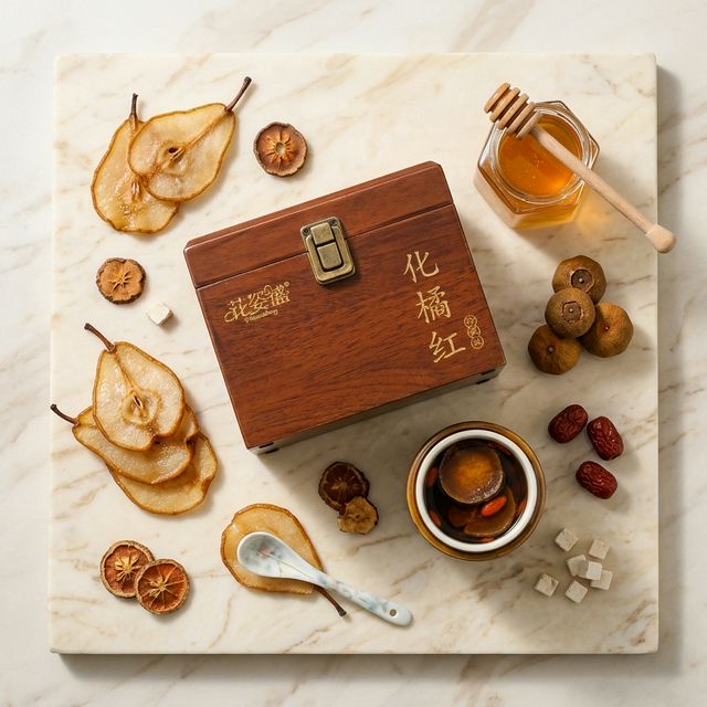 化橘红搭配蜂蜜雪梨养生组合