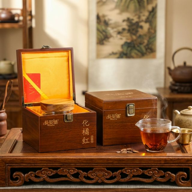 化橘红切片泡水金黄茶汤