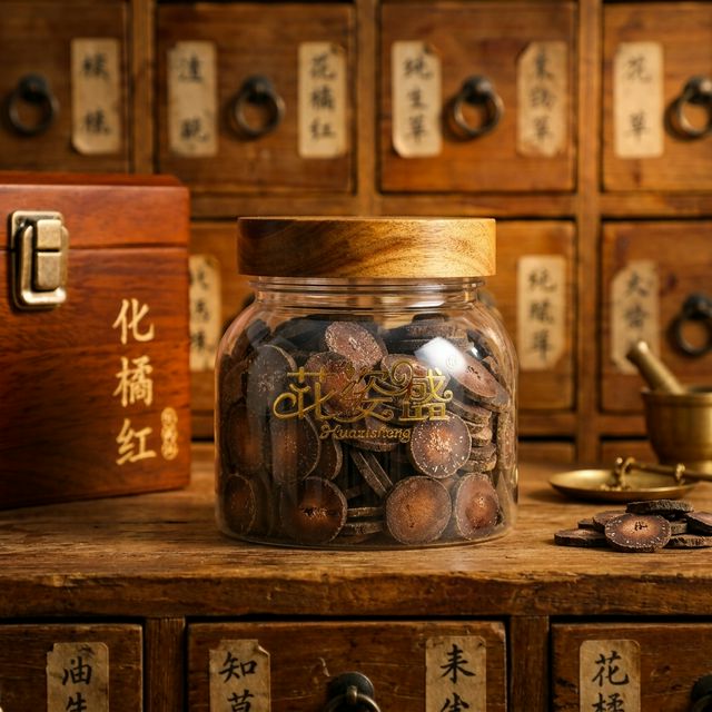 花姿盛化州丽岗镇化橘红满天星切片特写