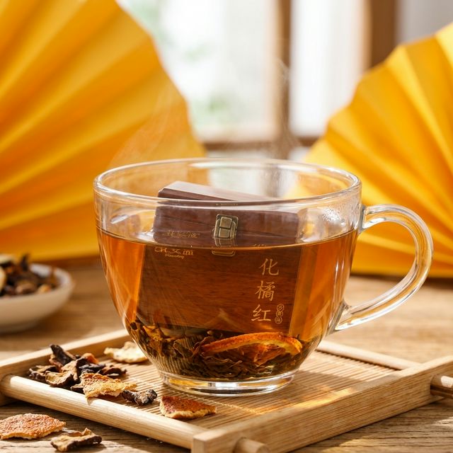 化橘红泡水冲饮场景