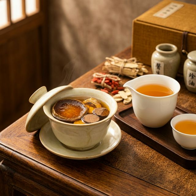 化橘红冲泡饮用场景