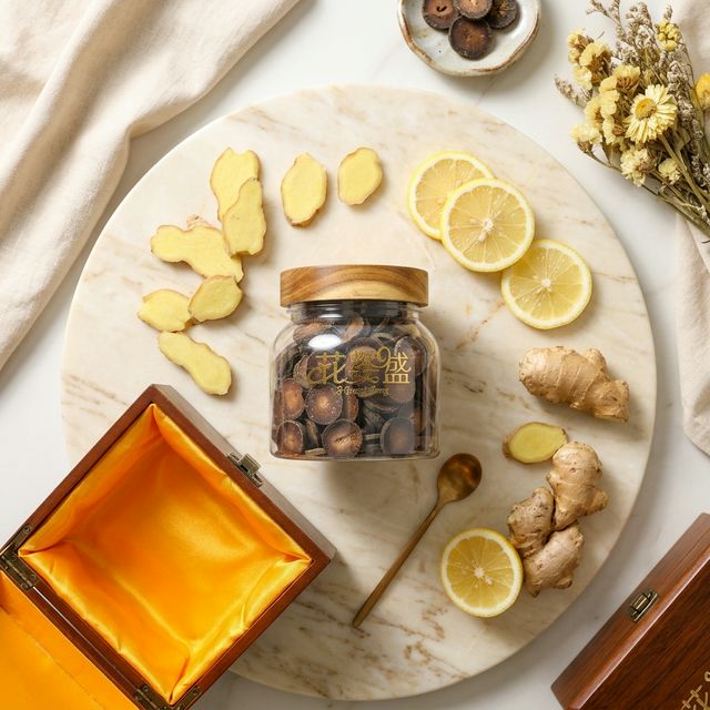 花姿盛化橘红搭配养生食材