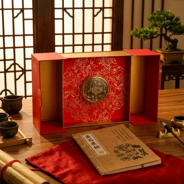 鹿茸搭配中医典籍场景