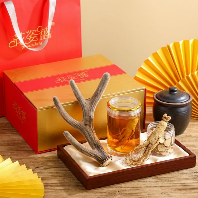 人参鹿茸泡酒场景