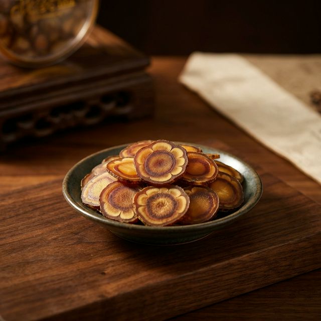 花姿盛鹿茸蜡片特写