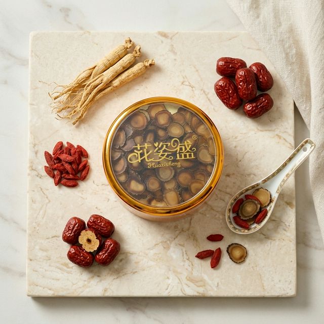 花姿盛鹿茸搭配人参枸杞养生食材