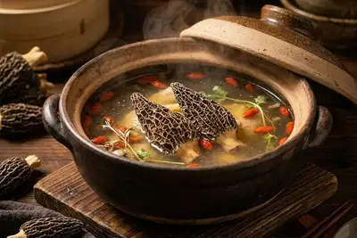 羊肚菌炖汤最佳做法？花姿盛金堂林下菌搭配五种食材炖出鲜到骨子里的汤 — 养生知识 | 花姿盛养生智慧