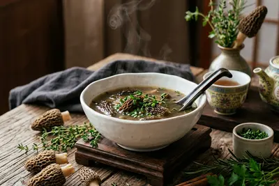 羊肚菌的功效与作用：营养价值及正确食用方法 — 养生知识 | 花姿盛养生智慧