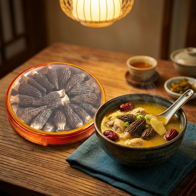 羊肚菌炖汤的养生食用场景