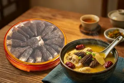 羊肚菌的功效与作用，花姿盛金堂地标羊肚菌多糖氨基酸双高带你读懂菌中皇后 — 养生知识 | 花姿盛养生智慧