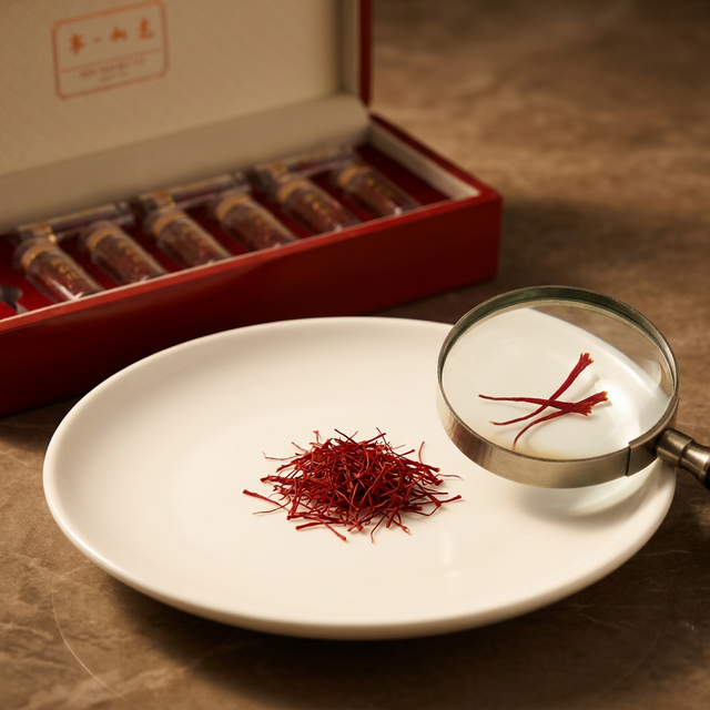 花姿盛全丝藏红花柱头近距离品质检视