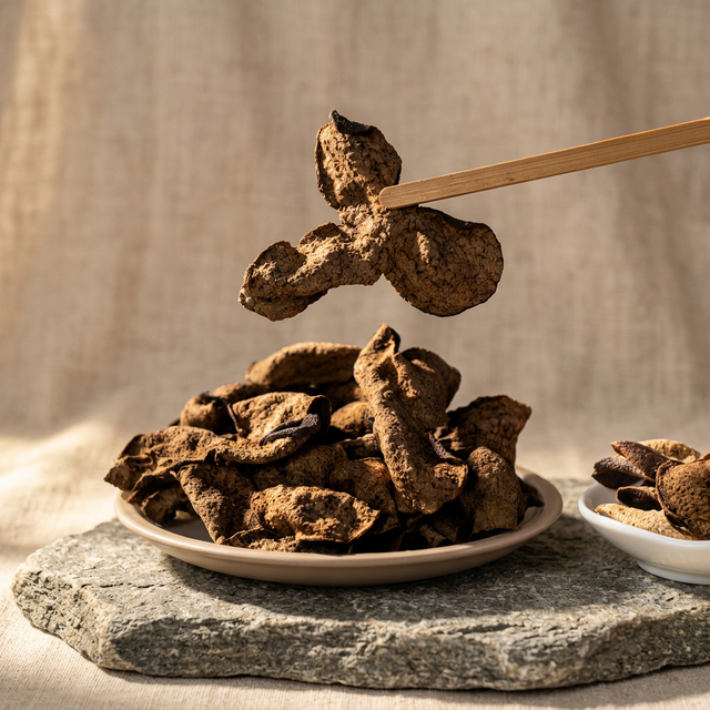 花姿盛新会核心产区陈皮油胞特写