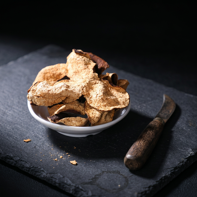 花姿盛陈皮手工三瓣开皮的纹理细节