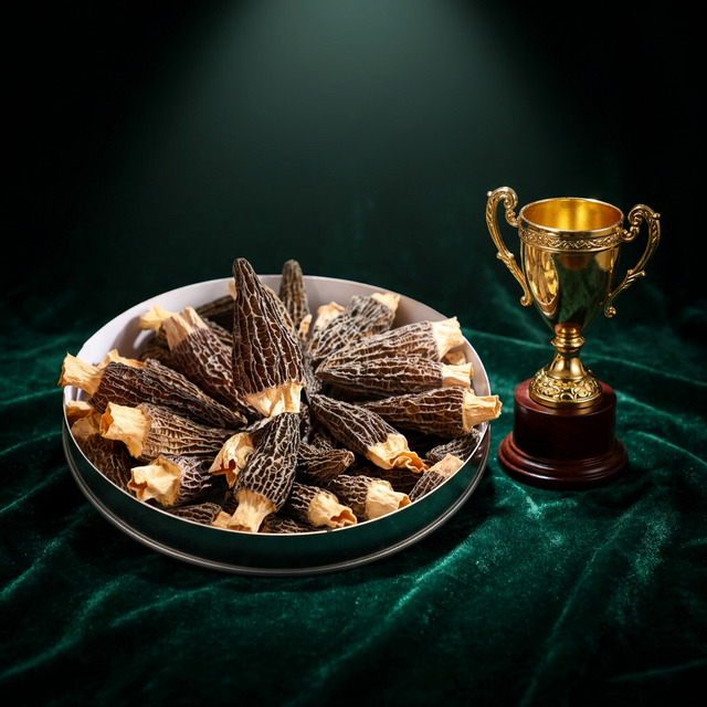 花姿盛金堂羊肚菌荣誉产品特写