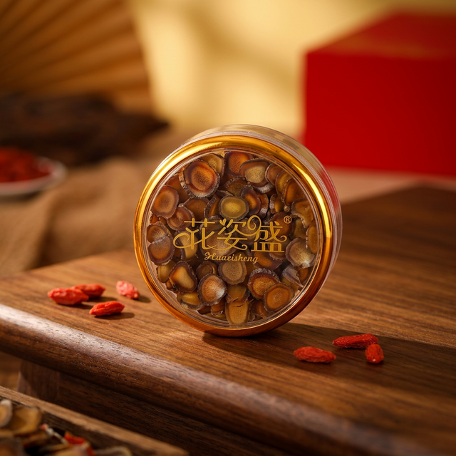 花姿盛长白山鹿茸蜡片产品特写,质地细腻色泽纯正