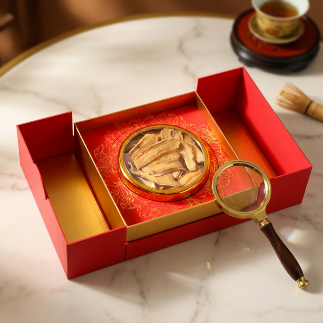 天麻产品特写,淡黄色外观展示鹦哥嘴与环纹特征