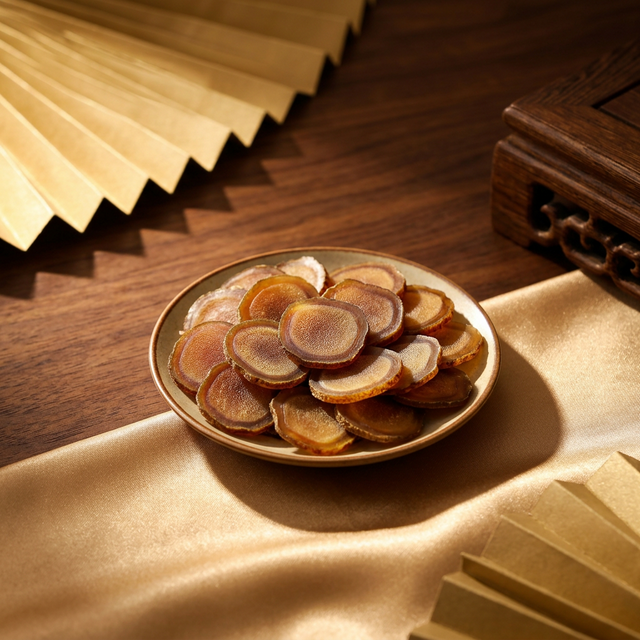 花姿盛长白山鹿茸蜡片产品特写，蜡圈清晰可见