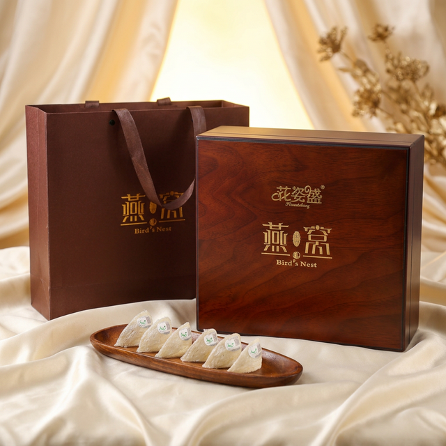 花姿盛马来西亚溯源燕窝干盏特写展示