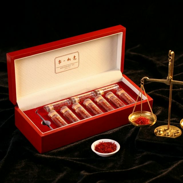 花姿盛伊朗特级藏红花全丝花丝产品特写