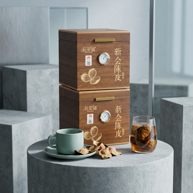 花姿盛陈皮与现代陶瓷杯的年轻生活美学搭配