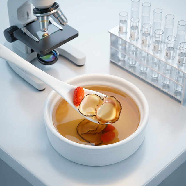 鹿茸蜡片氨基酸检测实验室场景特写