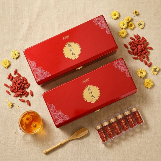花姿盛藏红花搭配枸杞红枣养生冲饮