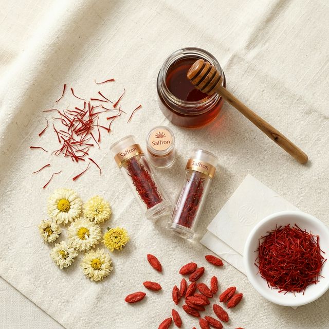 花姿盛藏红花搭配蜂蜜养生饮品
