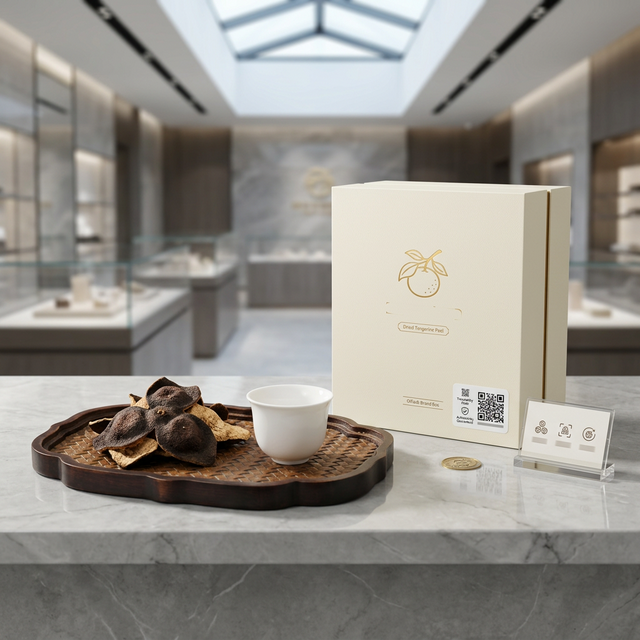 花姿盛陈皮包装与二维码溯源标签