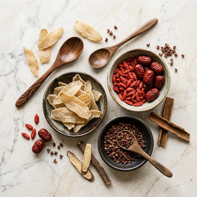 天麻与枸杞红枣等滋补食材搭配