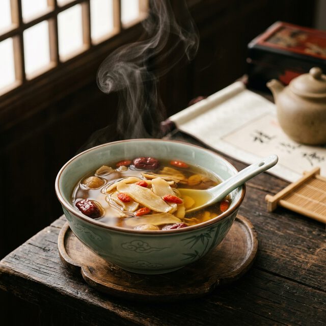 天麻炖鸡汤养生靓汤