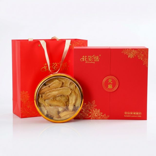 花姿盛天麻产品包装与品质检测展示