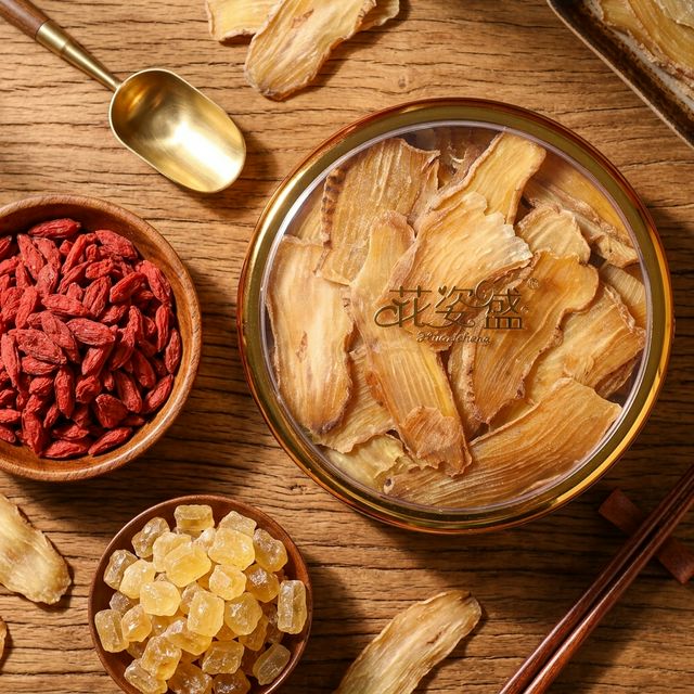 天麻搭配枸杞冰糖养生组合