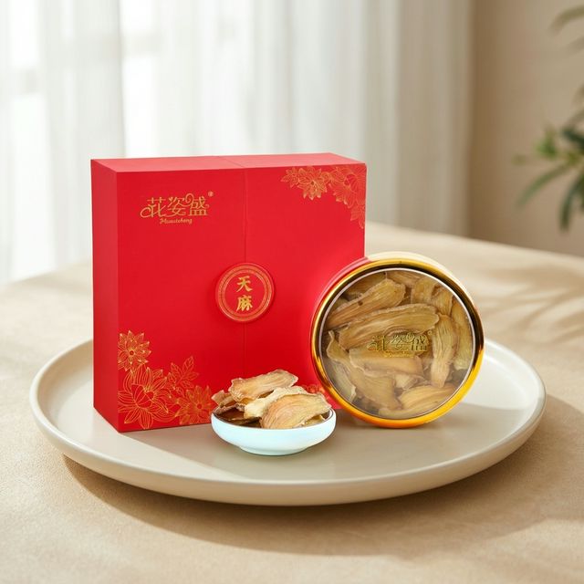 花姿盛秦岭天麻特写