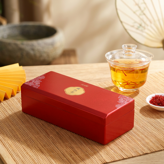 藏红花泡水金黄色素直线释出鉴别