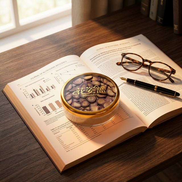 鹿茸蜡片搭配科学期刊数据图表品牌测评场景