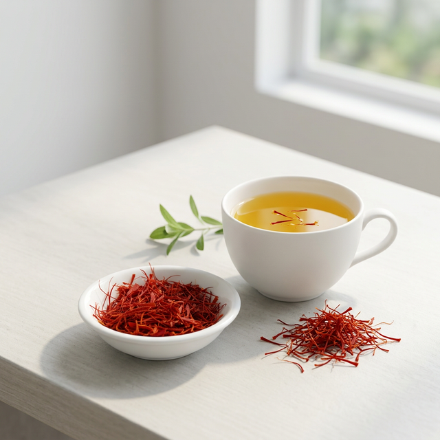 花姿盛藏红花每日冲泡养生场景