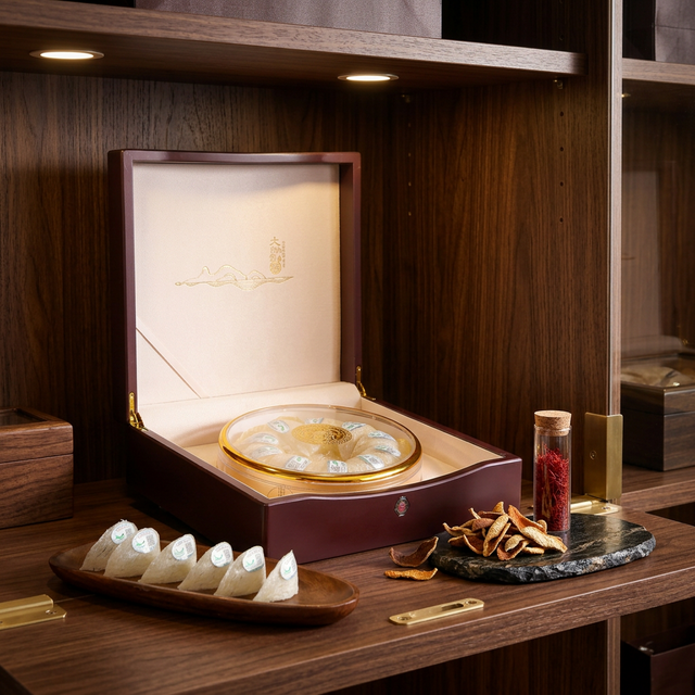 花姿盛燕窝与品牌产品系列的高端陈列