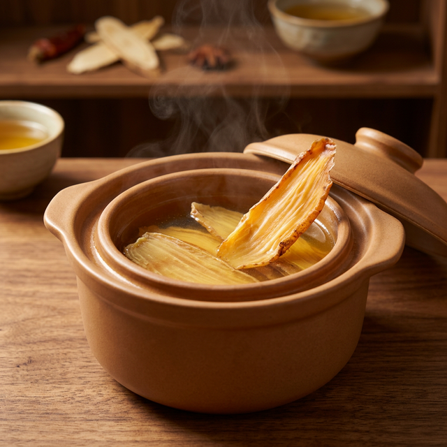 天麻炖鸡汤制作过程,隔水慢炖保留天麻素活性