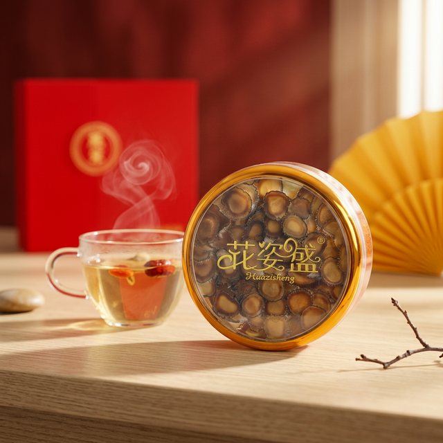 花姿盛鹿茸蜡片温水冲泡饮用场景