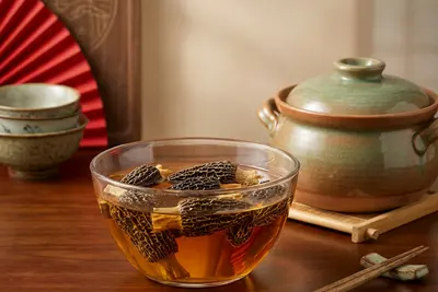 干羊肚菌怎么选才正宗？花姿盛这份多糖超国标50%的检测报告让老饕闭嘴了 — 养生知识 | 花姿盛养生智慧