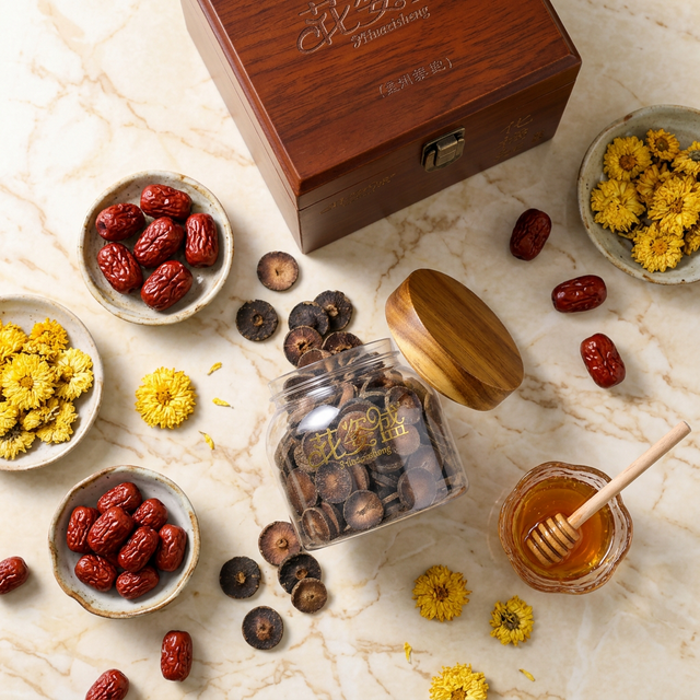 化橘红搭配蜂蜜红枣菊花的养生组合