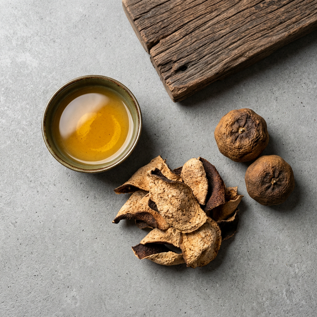 陈皮陈化后的金汤煮饮场景