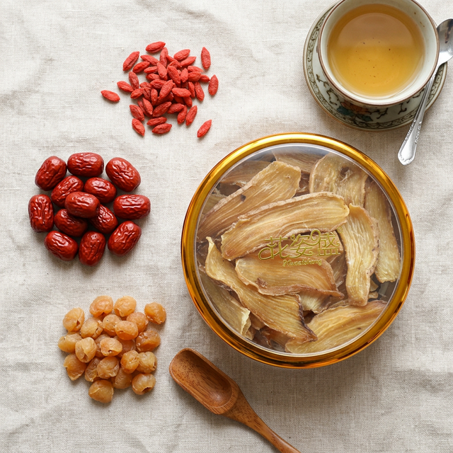 天麻搭配红枣桂圆枸杞的养生食材组合